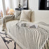 Cozy Striped Sofa Throw Blanket L Shaped Sectional Couch Covers Luxury Throws for Sofas