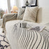 Cozy Striped Sofa Throw Blanket L Shaped Sectional Couch Covers Luxury Throws for Sofas