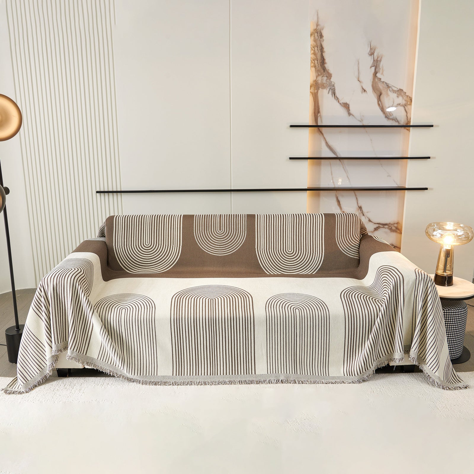 Oversized Sofa Throw Blanket, Couch Protector Throw for Stylish Home Protection