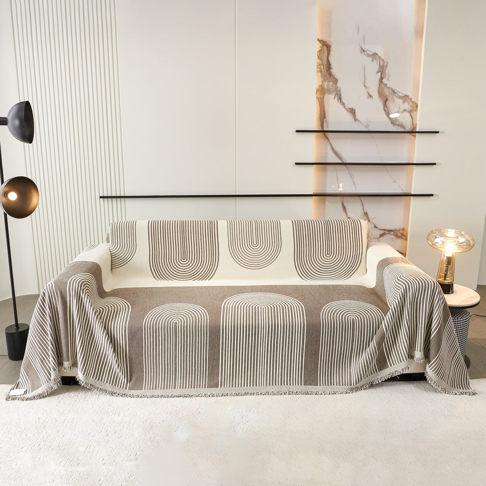 Oversized Sofa Throw Blanket, Couch Protector Throw for Stylish Home Protection