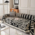 Chenille Geometric Sofa Throw Blanket, Boho Washable Furniture Throw Covers for Sofa