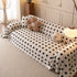 Plush Fleece Sofa Cover Throw, Soft Textured Polka Dot Couch Protector Blanket for Pets