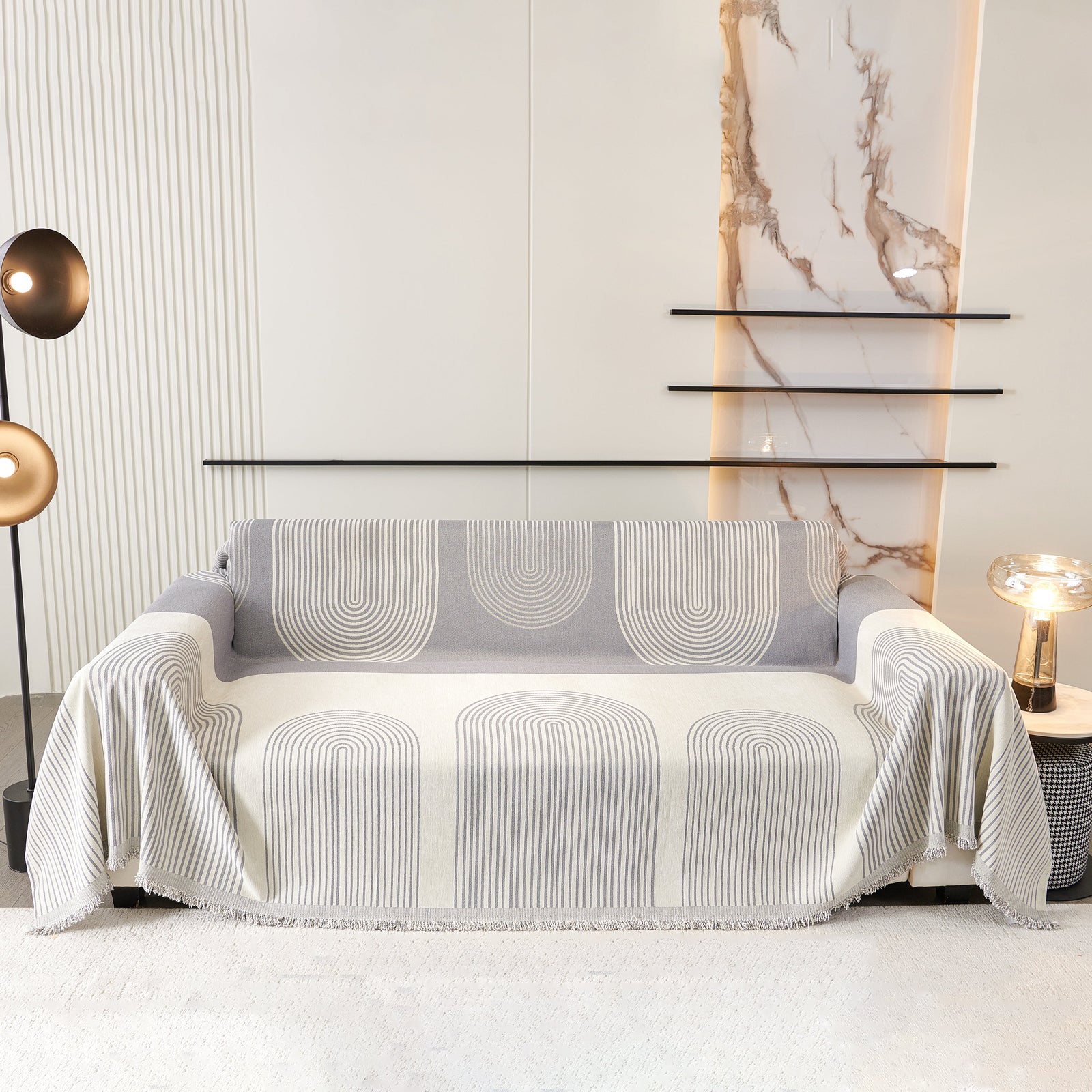Oversized Sofa Throw Blanket, Couch Protector Throw for Stylish Home Protection