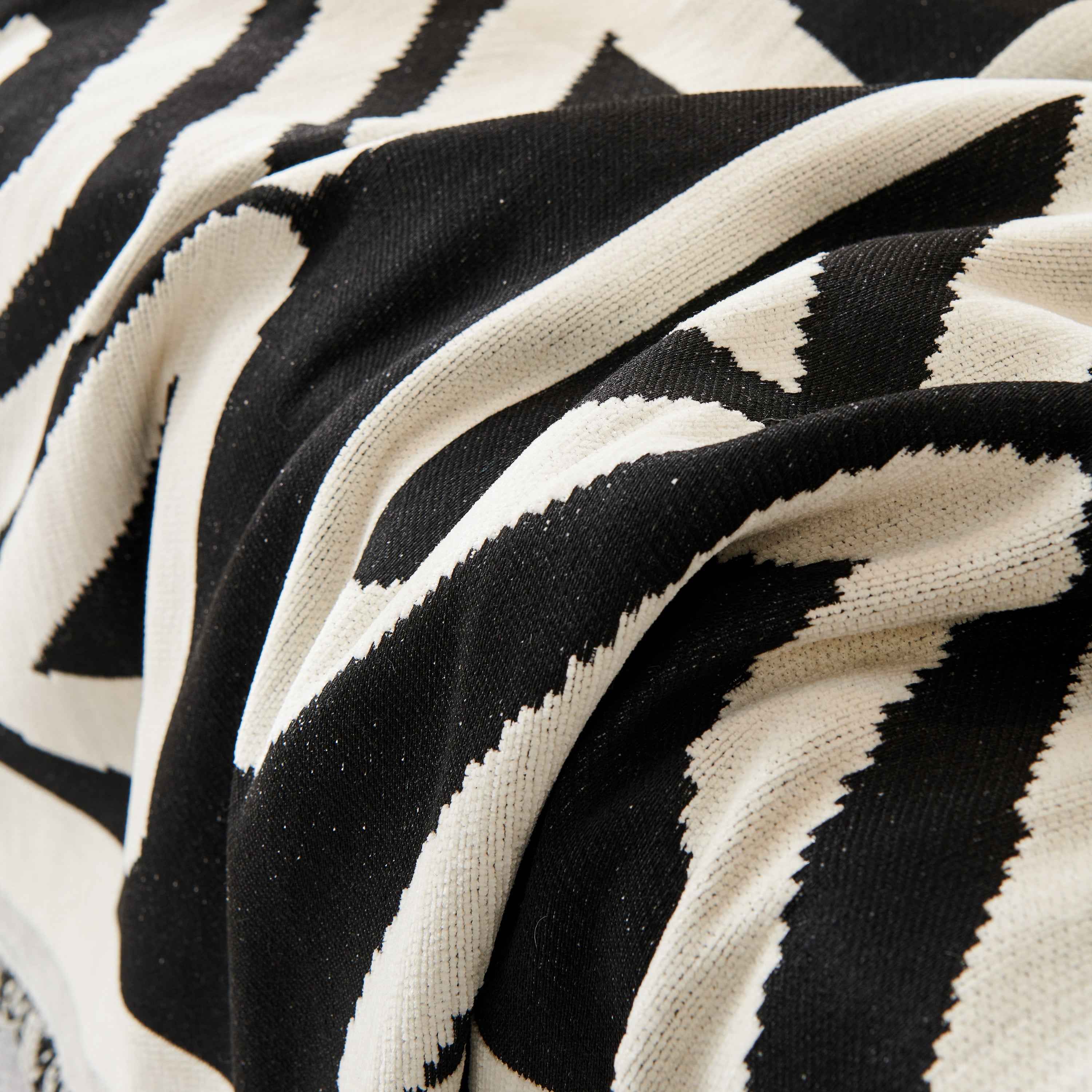 Chenille Geometric Sofa Throw Blanket, Boho Washable Furniture Throw Covers for Sofa