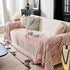 Cozy Striped Sofa Throw Blanket L Shaped Sectional Couch Covers Luxury Throws for Sofas