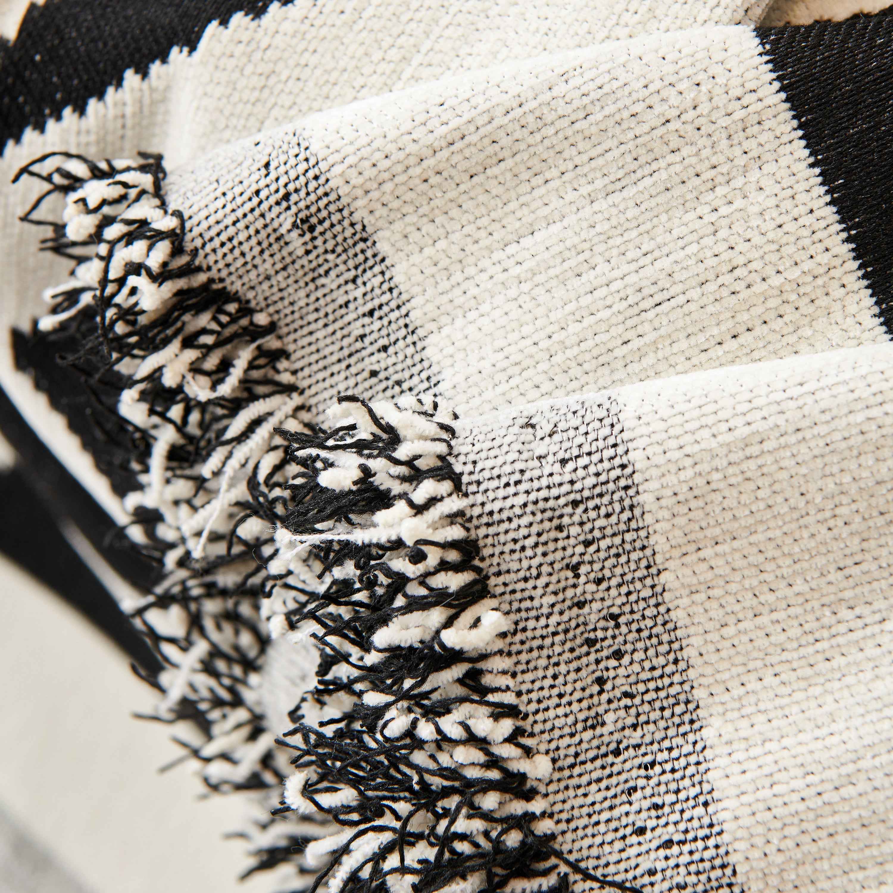 Chenille Geometric Sofa Throw Blanket, Boho Washable Furniture Throw Covers for Sofa