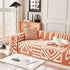 Chenille Geometric Sofa Throw Blanket, Boho Washable Furniture Throw Covers for Sofa