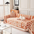 Chenille Geometric Sofa Throw Blanket, Boho Washable Furniture Throw Covers for Sofa