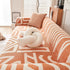 Chenille Geometric Sofa Throw Blanket, Boho Washable Furniture Throw Covers for Sofa