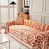 Chenille Geometric Sofa Throw Blanket, Boho Washable Furniture Throw Covers for Sofa