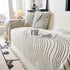 Cozy Striped Sofa Throw Blanket L Shaped Sectional Couch Covers Luxury Throws for Sofas