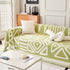 Chenille Geometric Sofa Throw Blanket, Boho Washable Furniture Throw Covers for Sofa