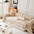 Chenille Geometric Sofa Throw Blanket, Boho Washable Furniture Throw Covers for Sofa