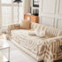 Chenille Geometric Sofa Throw Blanket, Boho Washable Furniture Throw Covers for Sofa