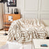 Chenille Geometric Sofa Throw Blanket, Boho Washable Furniture Throw Covers for Sofa