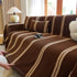 Textural Striped Chenille Sofa Covers, Boho Washable Decor Sofa Blankets Covers