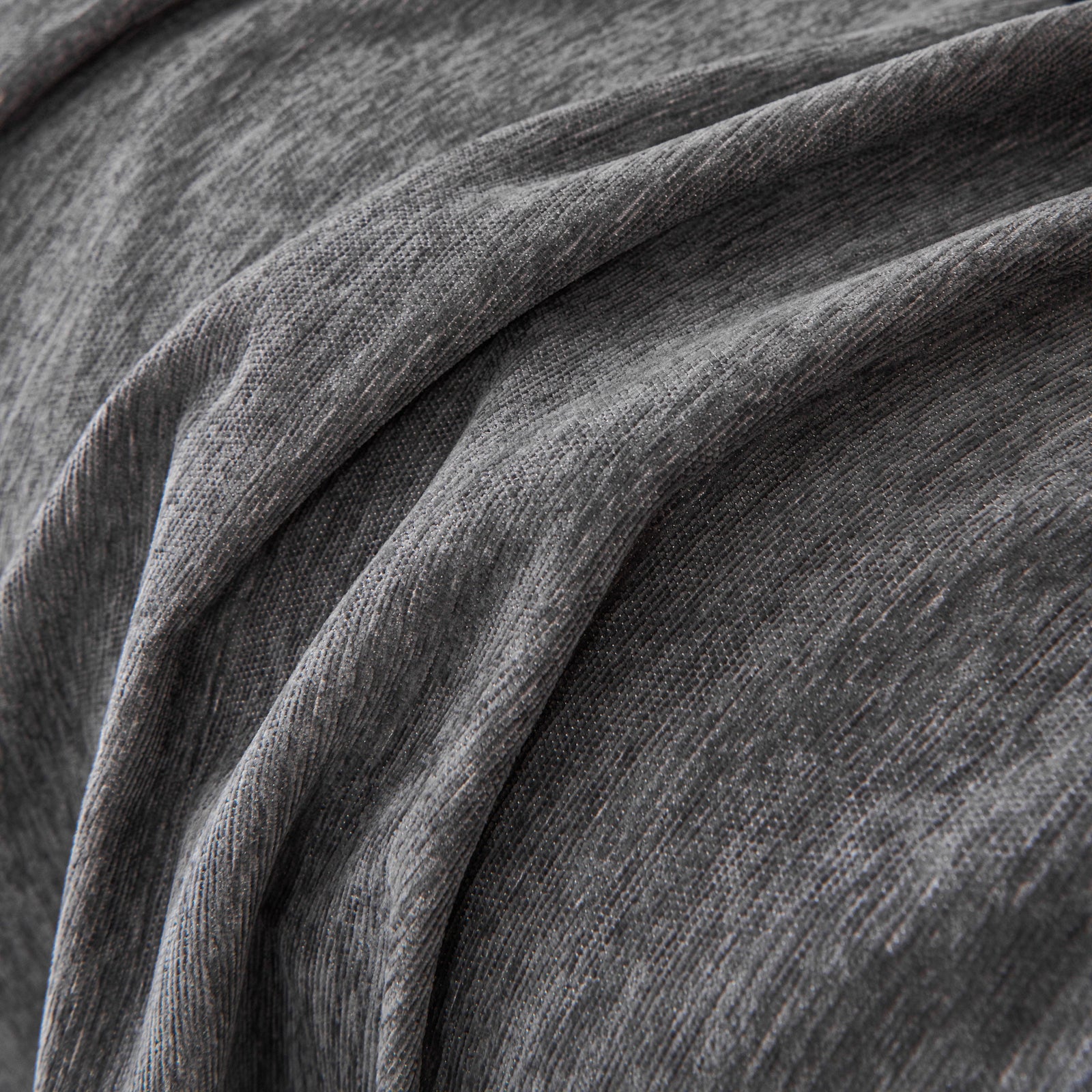 Solid Color Chenille Sofa Throw Blanket, Cozy & Easy Care Fringed Furniture Protector