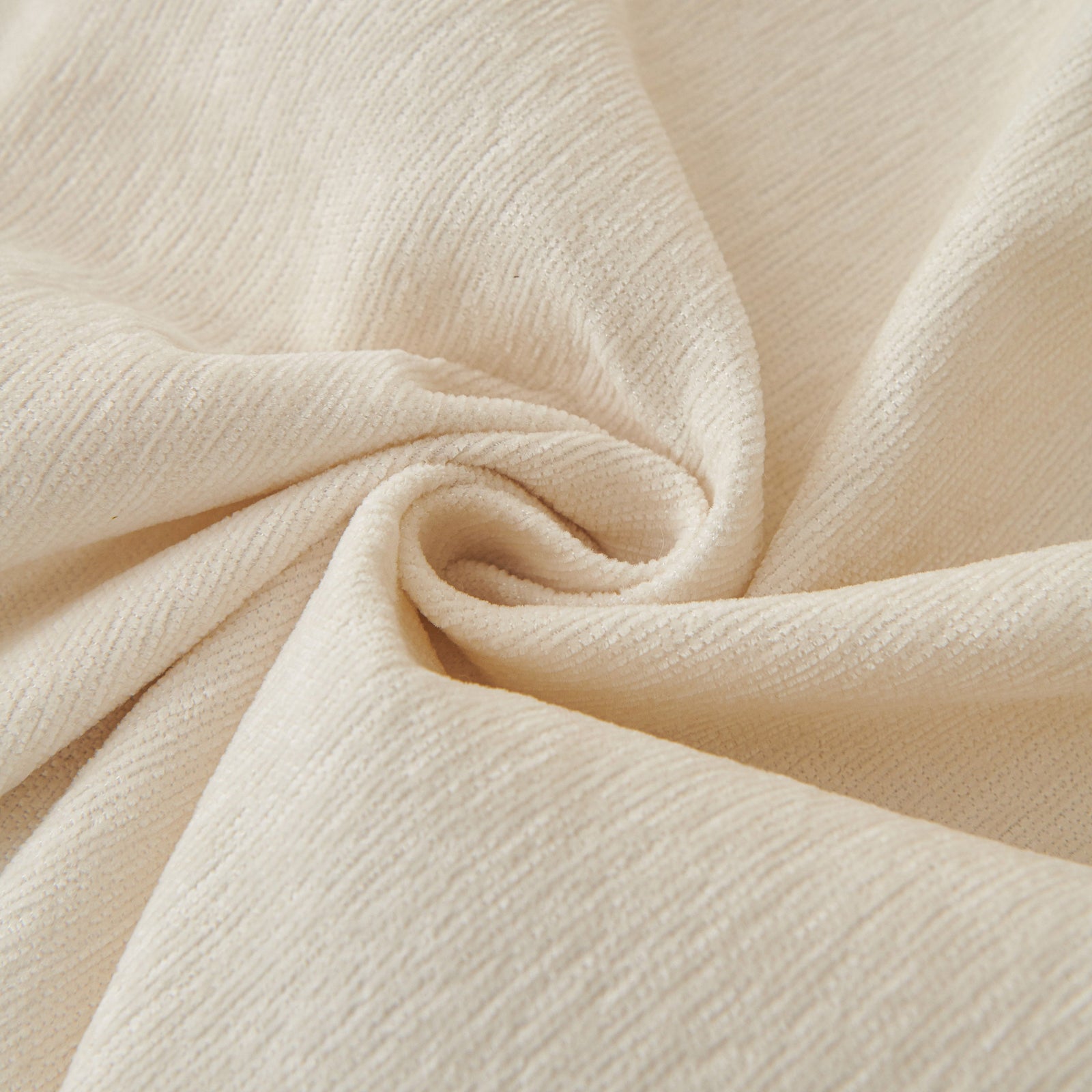 Solid Color Chenille Sofa Throw Blanket, Cozy & Easy Care Fringed Furniture Protector