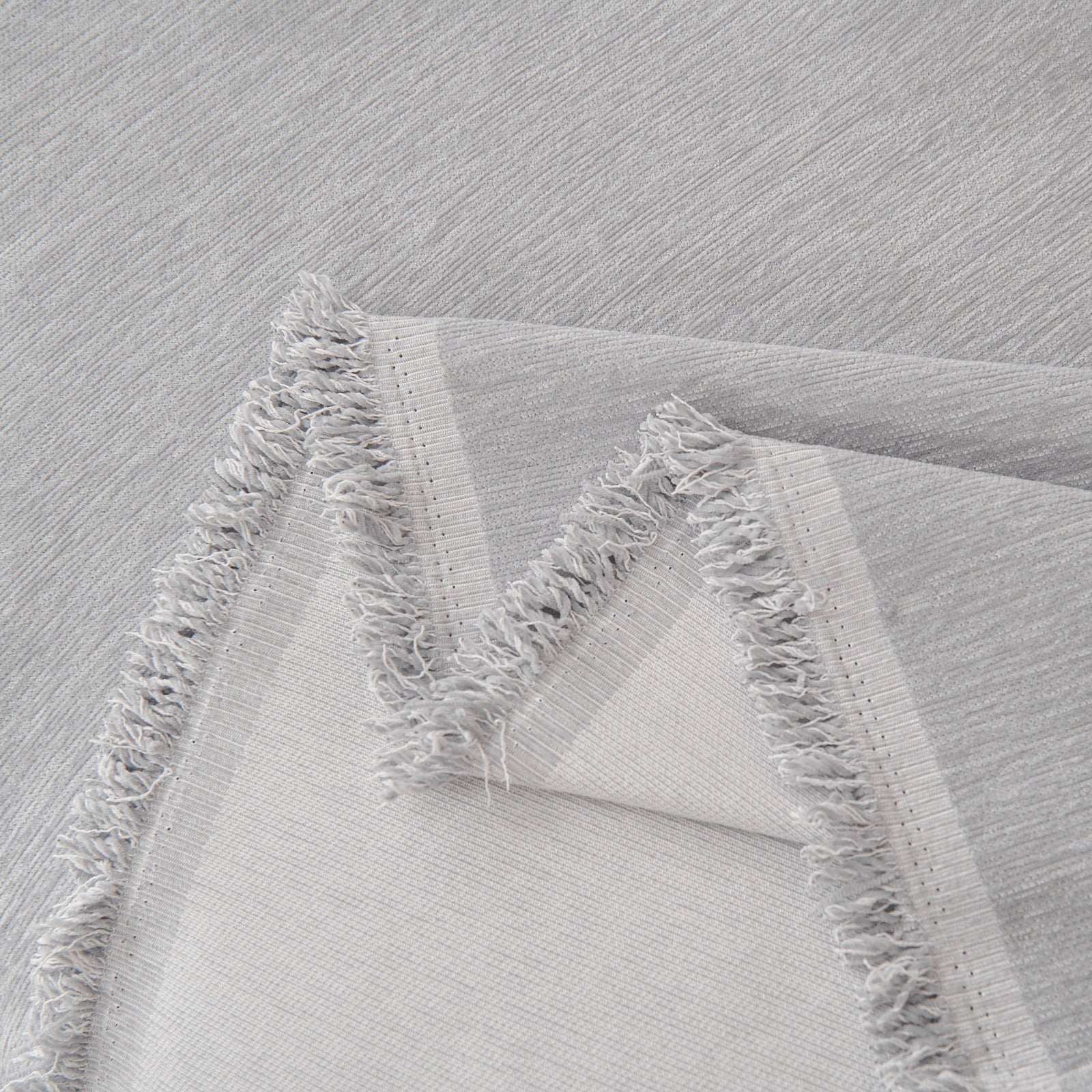 Solid Color Chenille Sofa Throw Blanket, Cozy & Easy Care Fringed Furniture Protector