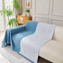 Solid Color Chenille Sofa Throw Blanket, Cozy & Easy Care Fringed Furniture Protector