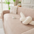 Solid Color Chenille Sofa Throw Blanket, Modern Decor Soft Couch Cover with Fringes