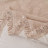 Solid Color Chenille Sofa Throw Blanket, Modern Decor Soft Couch Cover with Fringes
