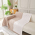 Solid Color Chenille Sofa Throw Blanket, Modern Decor Soft Couch Cover with Fringes