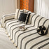 Boho Couch Throw Blanket with Textured Stripes, Sofa Cover for Living Room Decor