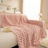 Thick Plush Faux Fur Couch Cover Blanket Warm Fuzzy Blanket Couch Protector for Winter