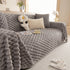 Thick Plush Faux Fur Couch Cover Blanket Warm Fuzzy Blanket Couch Protector for Winter