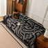 Modern Boho Chenille Sofa Cover Throw Blanket, Abstract Geometric Pattern Couch Cover