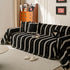 Boho Couch Throw Blanket with Textured Stripes, Sofa Cover for Living Room Decor