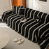 Boho Couch Throw Blanket with Textured Stripes, Sofa Cover for Living Room Decor