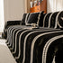 Boho Couch Throw Blanket with Textured Stripes, Sofa Cover for Living Room Decor