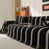 Boho Couch Throw Blanket with Textured Stripes, Sofa Cover for Living Room Decor