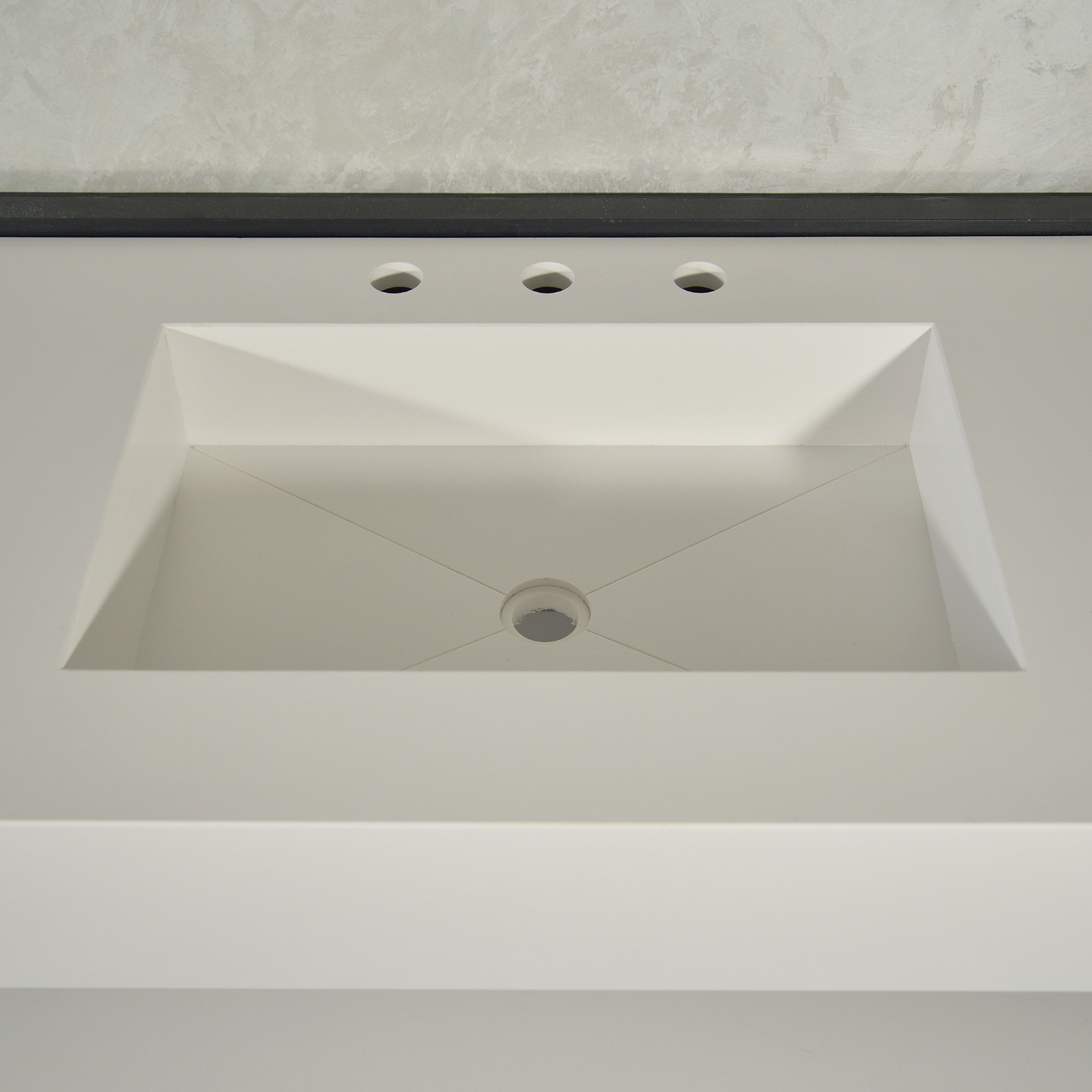 Handcrafted Custom Quartz Sink With Shielf (Qu-116)