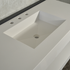 Handcrafted Custom Quartz Sink With Shielf (Qu-116)