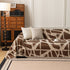 Modern Chenille Bold Abstract Pattern Sofa Cover, Artistic Decorative Furniture Cover