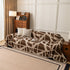 Modern Chenille Bold Abstract Pattern Sofa Cover, Artistic Decorative Furniture Cover