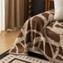Modern Chenille Bold Abstract Pattern Sofa Cover, Artistic Decorative Furniture Cover