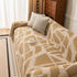 Modern Chenille Bold Abstract Pattern Sofa Cover, Artistic Decorative Furniture Cover