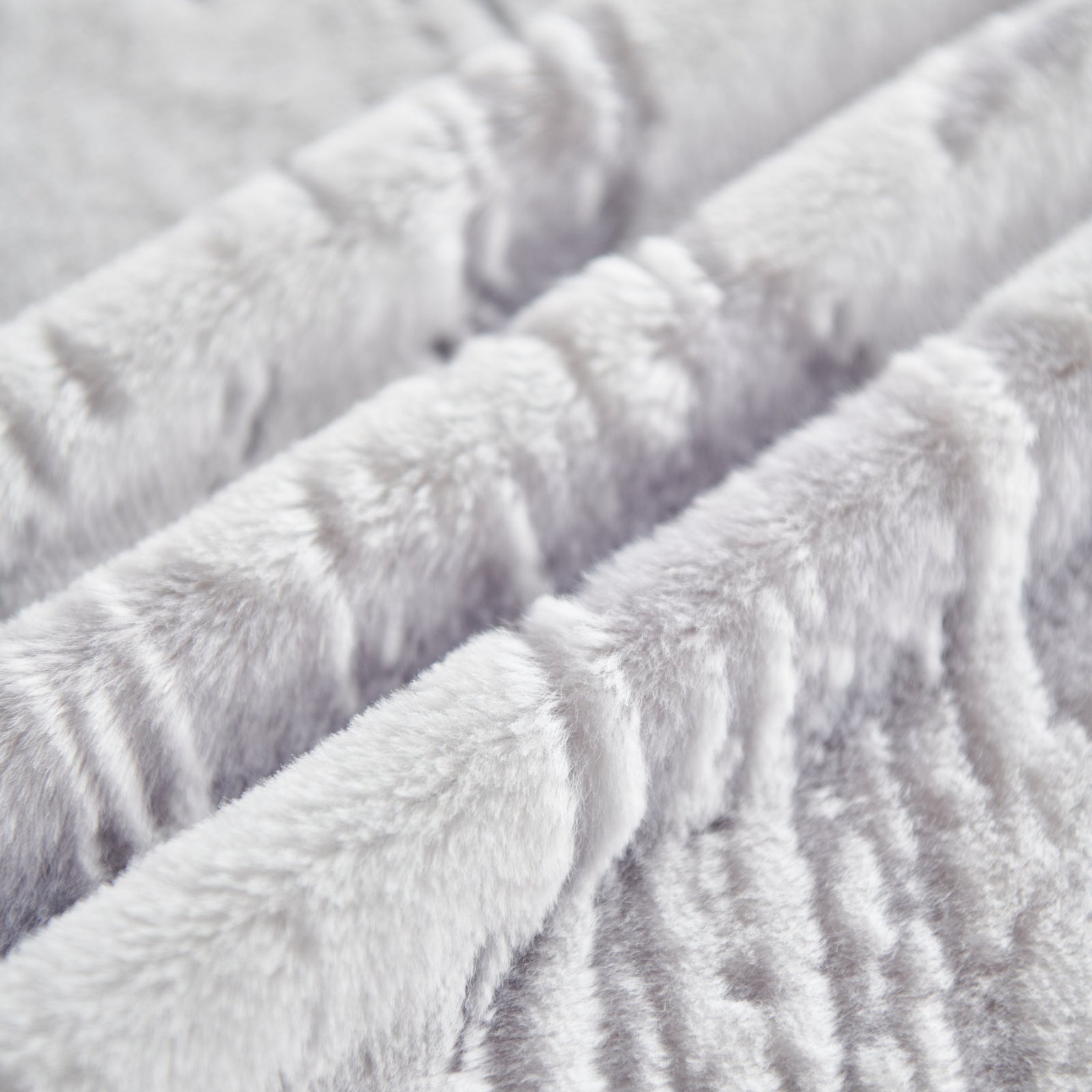 Plush Faux Fur Warm Sofa Cover with Waves Jacquard Textured Throw Blankets for Couch