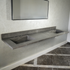 Handcrafted Pietra Grey High Engineered Porcelain Double Sink (Es-095)