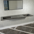 Handcrafted Pietra Grey High Engineered Porcelain Double Sink (Es-095)