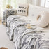Soft Woven Leaf Couch Blanket, Pet-friendly Sectional Sofa Slipcover For Cats Dogs
