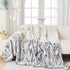 Soft Woven Leaf Couch Blanket, Pet-friendly Sectional Sofa Slipcover For Cats Dogs