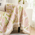 Soft Woven Leaf Couch Blanket, Pet-friendly Sectional Sofa Slipcover For Cats Dogs