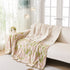 Soft Woven Leaf Couch Blanket, Pet-friendly Sectional Sofa Slipcover For Cats Dogs