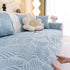 Sofa Cover for Leather & Fabric Couches, 3D Leaf Embossed Quilted Furniture Covers