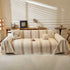 Modern Striped Sofa Throw Blanket, Lightweight Couch Cover for Summer Seating
